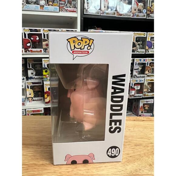 SPECIAL EDITION VAULTED Waddles Gravity Falls Funko Pop #490 Disney Pig Cartoon - Picture 4 of 6